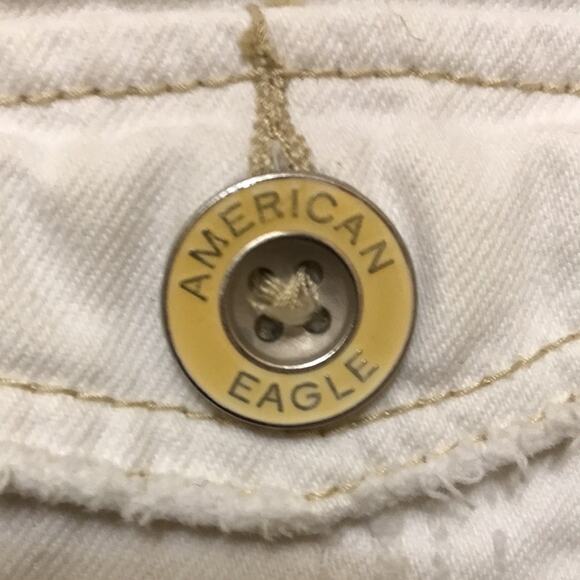 American Eagle Outfitters Cream  Pure Cotton Denim Jacket. M - Picture 5 of 9